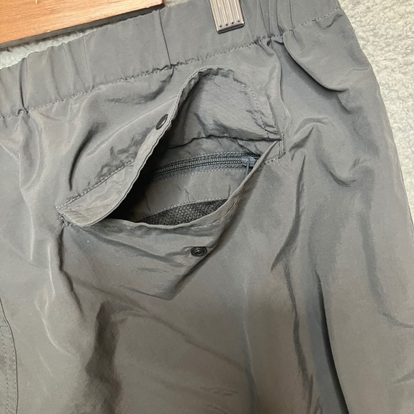 Vtg Travelsmith Pants Men L Gray Nylon Zip Pocket Travel Hiking Outdoor Gorpcore - Picture 5 of 9